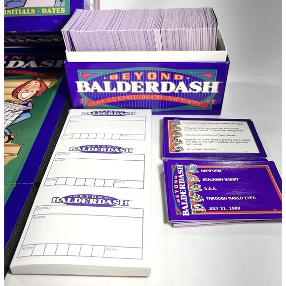 Parker Brothers Beyond Balderdash The Classic Bluffing Board Game 1997 Vintage - Picture 8 of 12